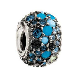 Jeweled Kaleidoscope Blue Black Swarovski - Chamilia - Centerville C&J Connection, Inc.