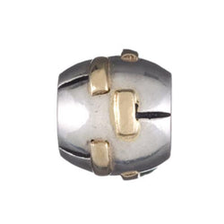 Two-Tone Gold Dashes Bead - Chamilia - Centerville C&J Connection, Inc.