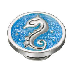 Kameleon Jewelry Silver Seahorse on Blue JewelPop - Centerville C&J Connection, Inc.