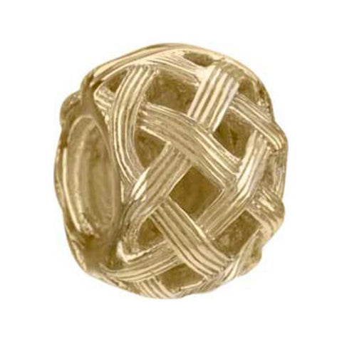 14K Yellow Gold Textured Weave Bead - Chamilia - Centerville C&J Connection, Inc.