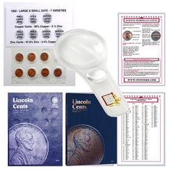 Lincoln Penny Starter Collection Kit with 1982 Varieties, Two Whitman Folders, Magnifier & Checklist - Centerville C&J Connection, Inc.