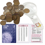 Lincoln Wheat Penny Starter Collection Kit, Part Two, Whitman Folder, Roll of Wheat Cents, Magnifier & Checklist - Centerville C&J Connection, Inc.