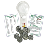 Silver Mercury Dime Starter Collection Kit, Ten Circulated Silver Mercury Dimes Magnifier & Checklist - Centerville C&J Connection, Inc.