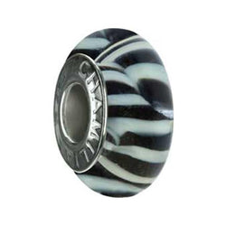 Murano Glass Zebra Print Bead - Chamilia - Centerville C&J Connection, Inc.