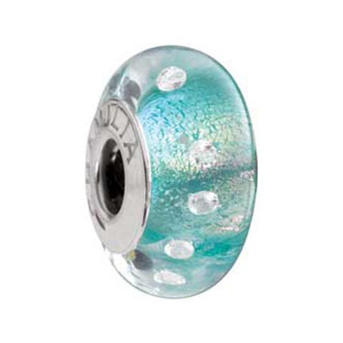 Murano Gls Radiance Teal Shimmer Bead - Centerville C&J Connection, Inc.