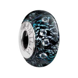 Murano Gls Radiance Black Shine Bead - Chamilia - Centerville C&J Connection, Inc.