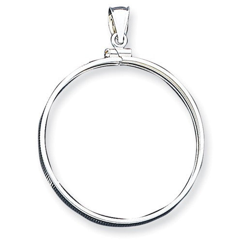 Sterling Silver Coin Bezel - Old Dollar (38mm) - No Coin - Centerville C&J Connection, Inc.