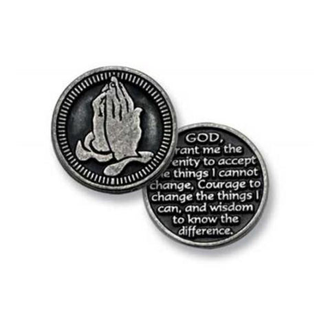 Serenity Pewter (Plain) - Cathedral Art Pocket Token - Centerville C&J Connection, Inc.