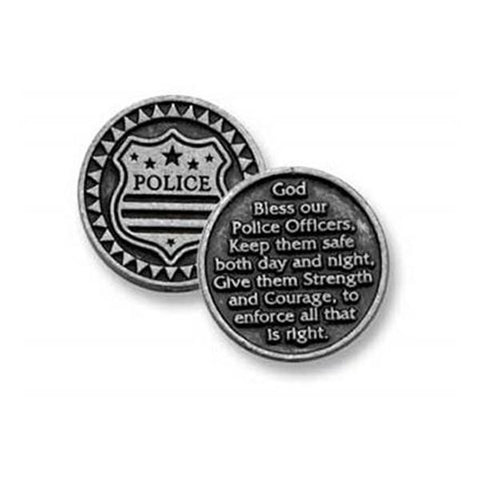 Police Pewter Pocket Token PT130 - Centerville C&J Connection, Inc.