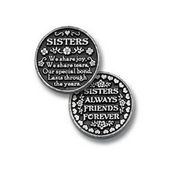 Sisters Pewter Pocket Token PT135 - Centerville C&J Connection, Inc.