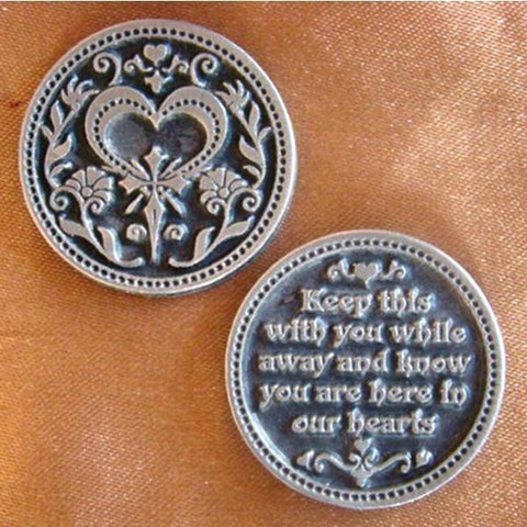 Your Are In Our Hearts Pewter Pocket Token PT189 - Centerville C&J Connection, Inc.