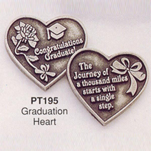 Graduation Heart Pewter Pocket Token – Centerville C&J Connection, Inc.