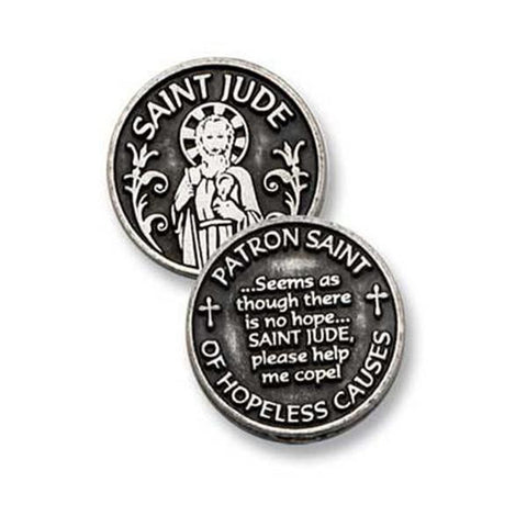 Saint Jude - Cathedral Art Pewter Pocket Token - Centerville C&J Connection, Inc.
