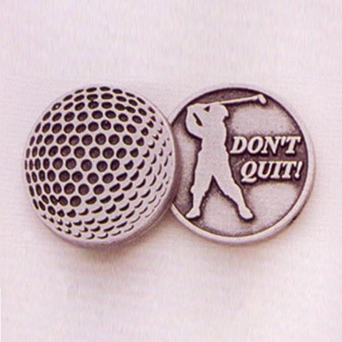 Golf / Don't Quit Pewter Pocket Token PT451 - Centerville C&J Connection, Inc.
