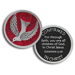 Copy of Confirmed In Christ Colored Enamel Pocket Token PT673 - Centerville C&J Connection, Inc.