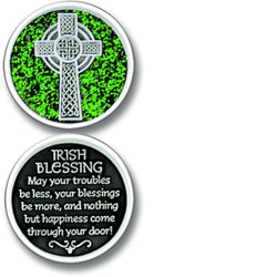 Irish Blessings Enameled Companion Coin / Pocket Token PT661 - Centerville C&J Connection, Inc.
