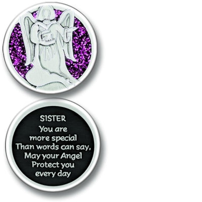 Sister Angel Enameled Companion Coin / Pocket Token PT671 - Centerville C&J Connection, Inc.
