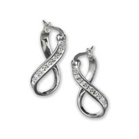 Bead Earrings Silver Infinity CZ - Chamilia - Centerville C&J Connection, Inc.