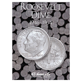 Roosevelt Dime Starter Collection Kit, Part One, H.E. Harris [2684] Roosevelt Dime Folder Vol. 1, Five Silver Dimes, Magnifier & Checklist - Centerville C&J Connection, Inc.