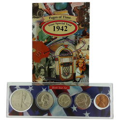 1942 Year Coin Set & Greeting Card : 79th Birthday or 79th Anniversary Gift - Centerville C&J Connection, Inc.