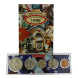 1950 Year Coin Set & Greeting Card : 71st Birthday or 71st Anniversary Gift - Centerville C&J Connection, Inc.