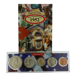 1952 Year Coin Set & Greeting Card : 69th Birthday or 69th Anniversary Gift - Centerville C&J Connection, Inc.