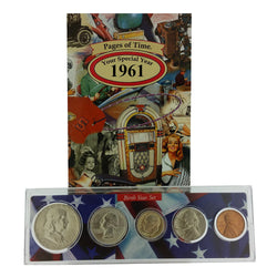 1961 Year Coin Set & Greeting Card : 60th Birthday or Anniversary Gift - Centerville C&J Connection, Inc.