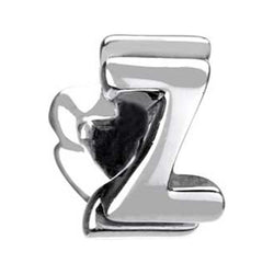 Silver Bead - Letter "Z" - Chamilia - Centerville C&J Connection, Inc.