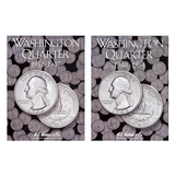 Washington Quarter Starter Collection Kit, Part One, H.E. Harris [2688] Washington Quarter Folder Vol. 1, [2689] Folder Vol. 2, Five Silver Quarters, Magnifier and Checklist, (9 Items) Great for Beginners - Centerville C&J Connection, Inc.
