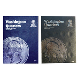 Washington Quarter Starter Collection Kit, Part Two, Whitman [9040] Washington Quarter Folder Vol. 3, [9038] Folder Vol. 4, 1776-1976 P & D Bicentennial Quarters, Magnifier & Checklist - Centerville C&J Connection, Inc.