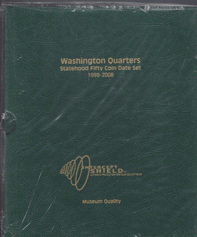 Washington Statehood Quarters 1999 - 2008 Date Set, Intercept Shield Album - Centerville C&J Connection, Inc.