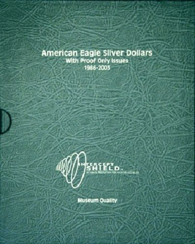 American Eagle Silver Dollars 1986 - 2003 including Proof, Intercept Shield Album - Centerville C&J Connection, Inc.